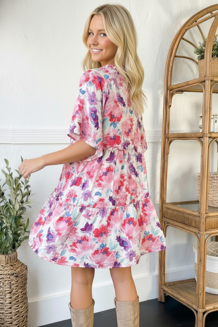 Petal Parade Tiered Dress    Joy & Country