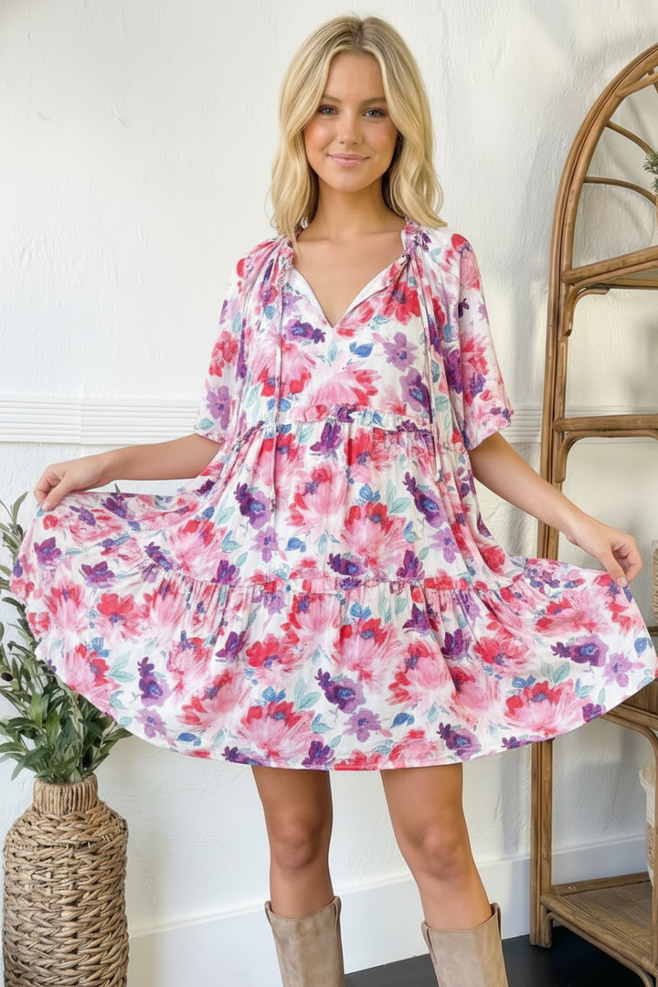 Petal Parade Tiered Dress    Joy & Country