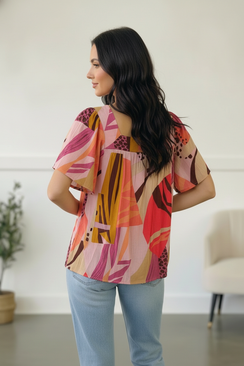 Canvas Muse Print Blouse   Blouses Joy & Country