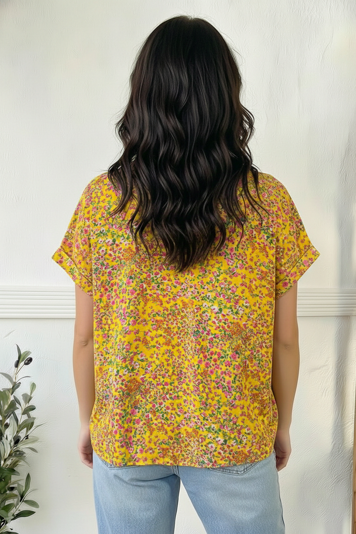 Sunlit Meadow Floral Top    Joy & Country