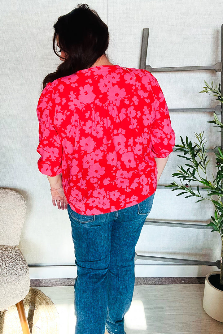 Stand Out Floral Blouse   Shirts & Tops Joy & Country