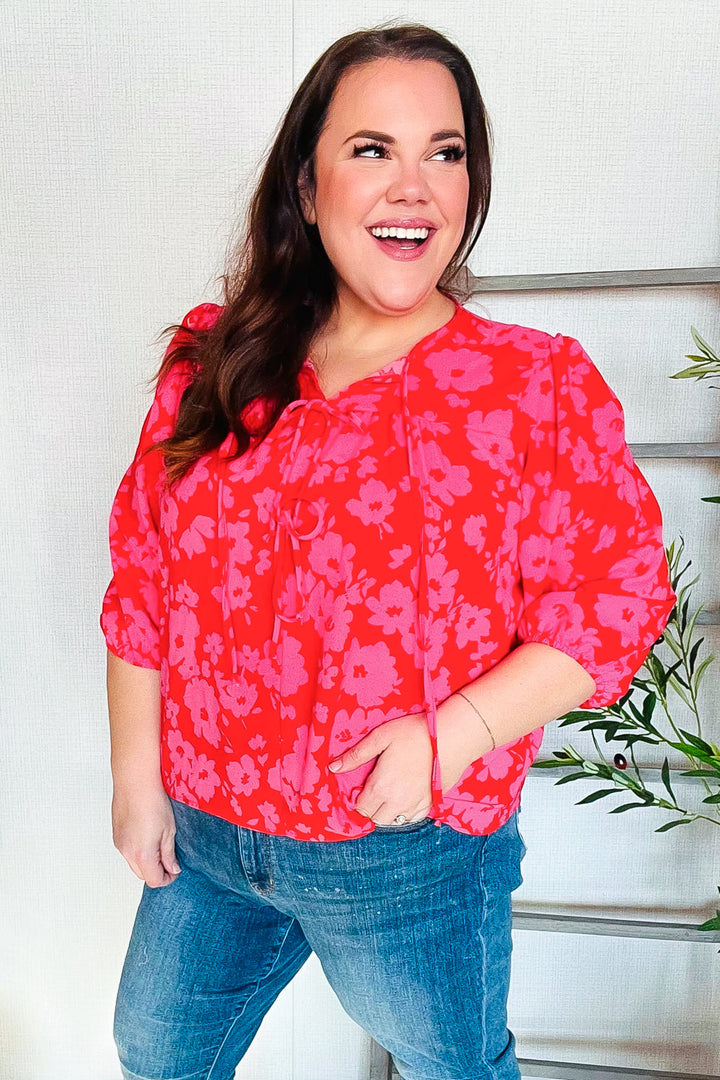Stand Out Floral Blouse   Shirts & Tops Joy & Country