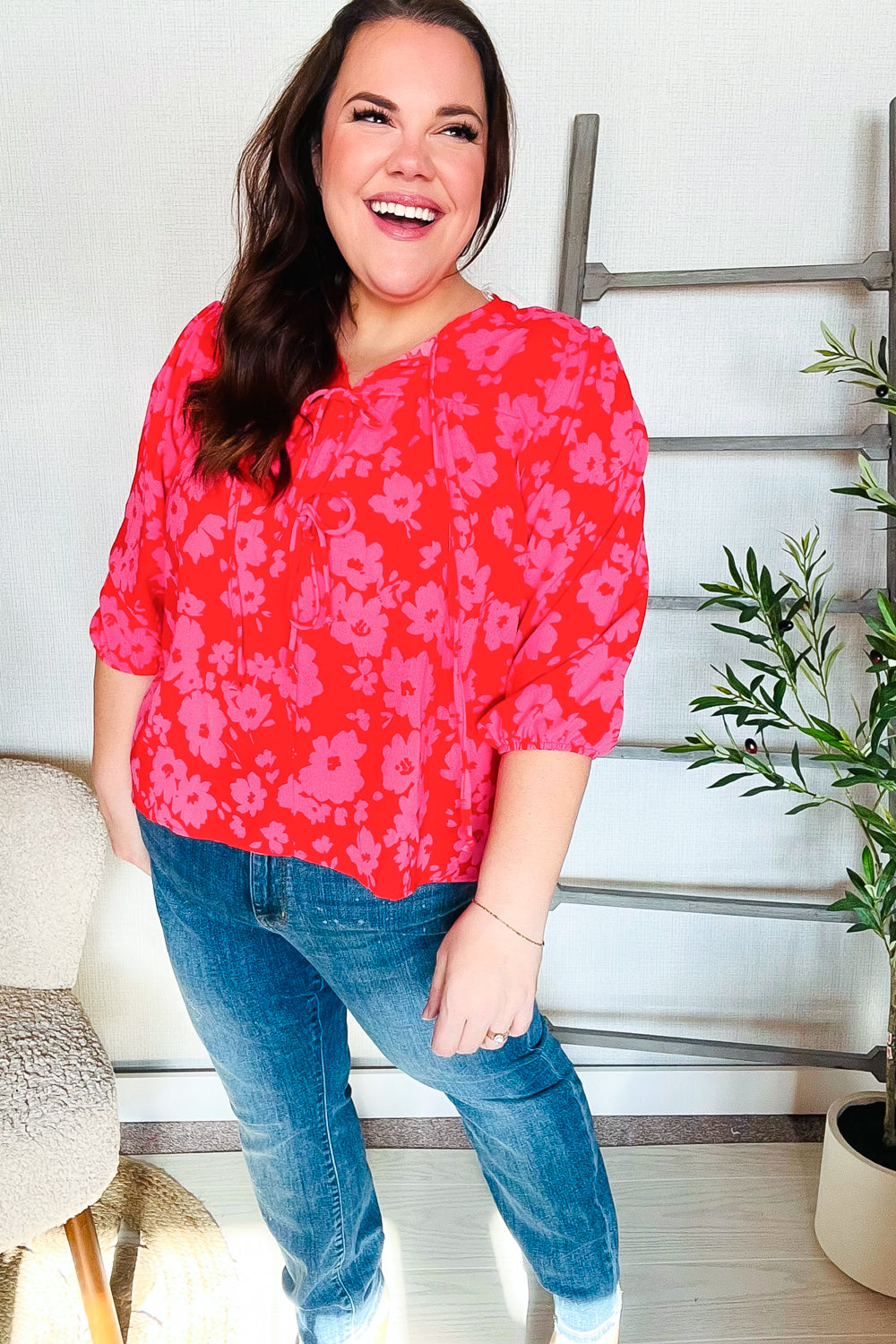 Stand Out Floral Blouse - Joy & Country