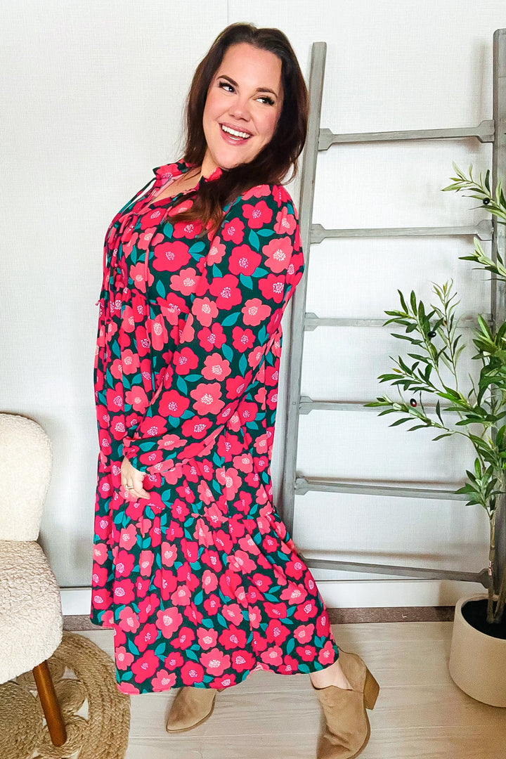 Speak Joy - Bow-Tie Babydoll Maxi Dress - Joy & Country