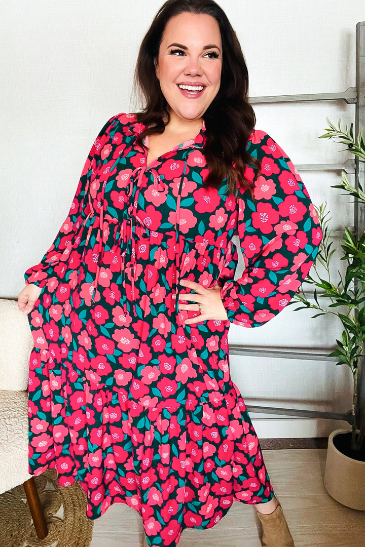 Speak Joy - Bow-Tie Babydoll Maxi Dress - Joy & Country