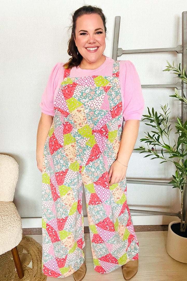 It's A New Day - Boho Patchwork Jumpsuit - Joy & Country