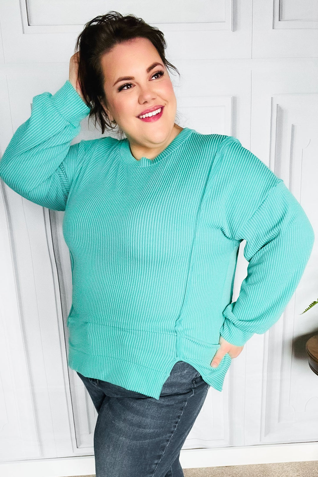 In The Moment - Ribbed Pullover