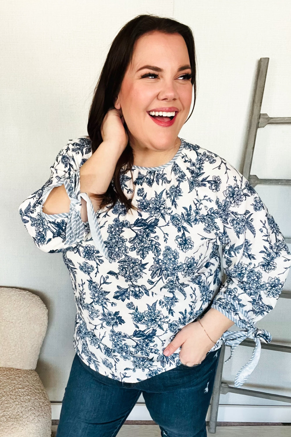 Vintage Lady Floral Blouse - Joy & Country