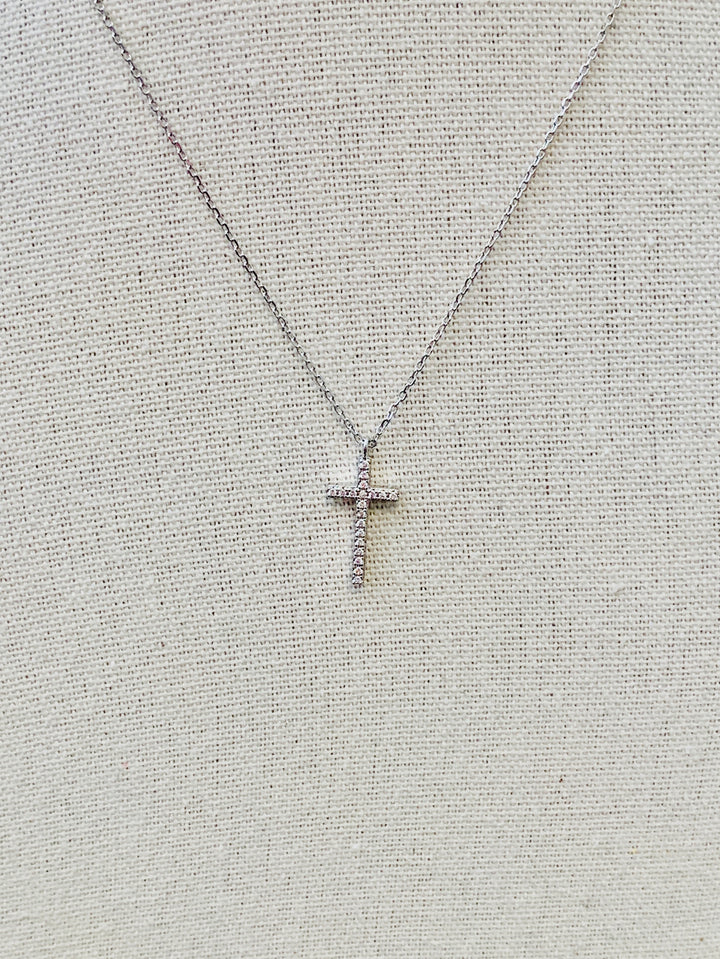 Made For More Pave Cross Necklace