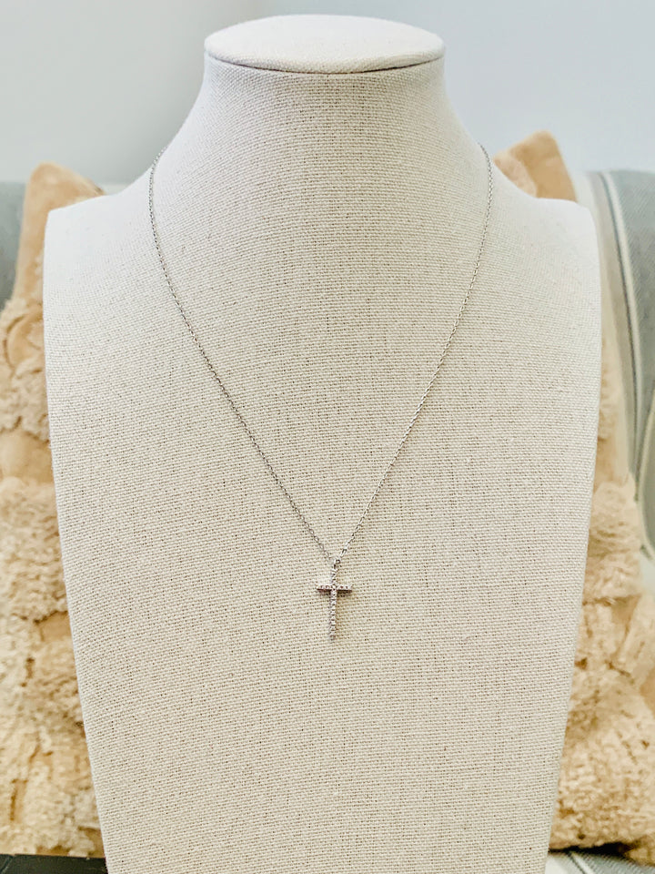 Made For More Pave Cross Necklace