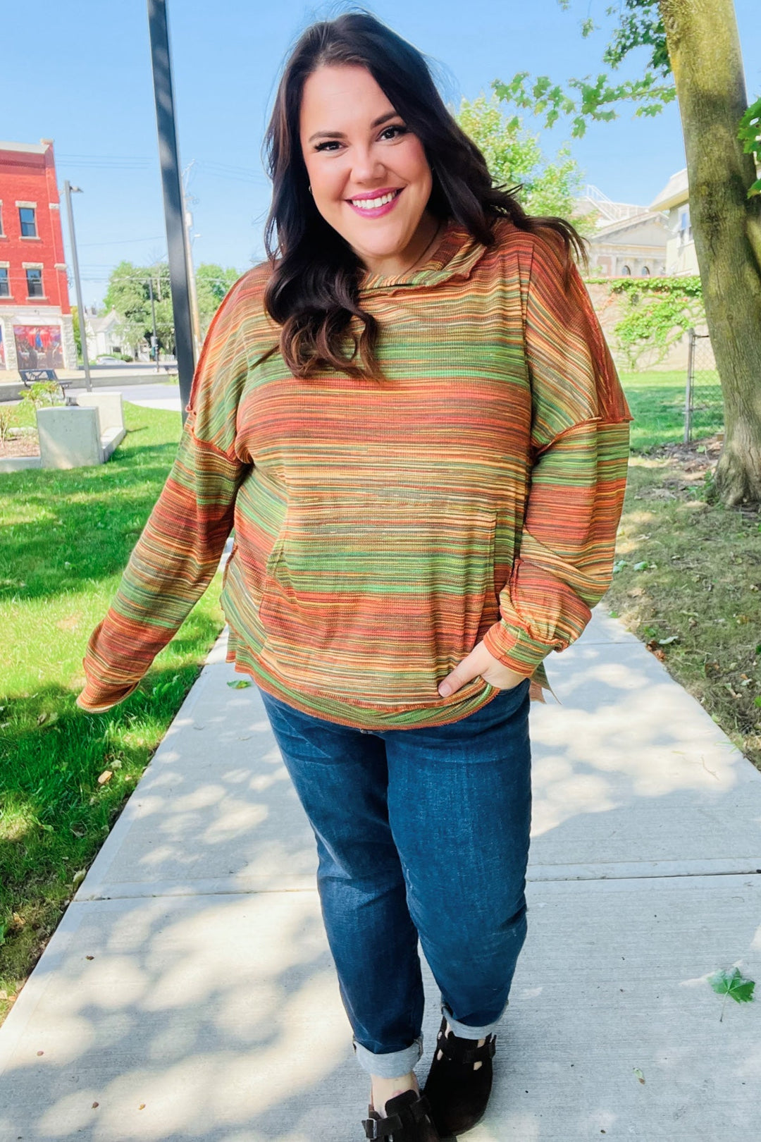 Hits The Spot Thermal Hoodie   Shirts & Tops Joy & Country