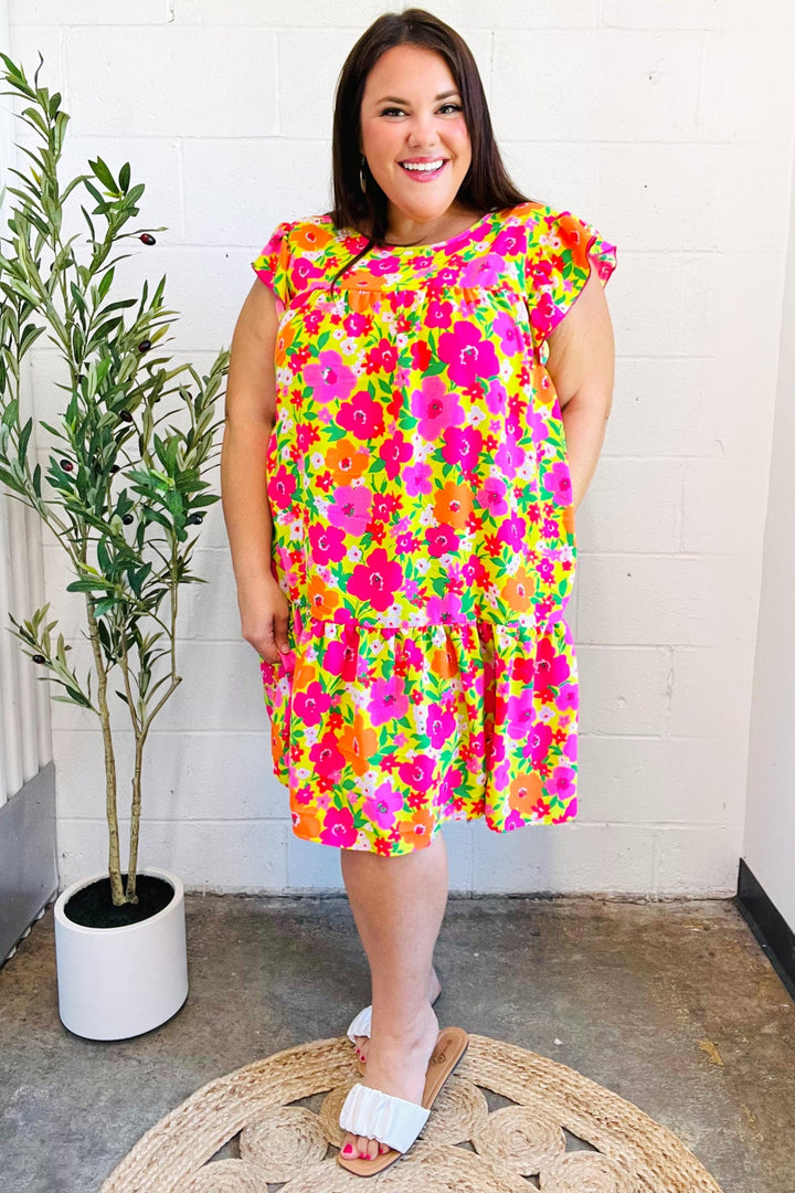 Summer Lovin' Floral Tiered Dress - Joy & Country