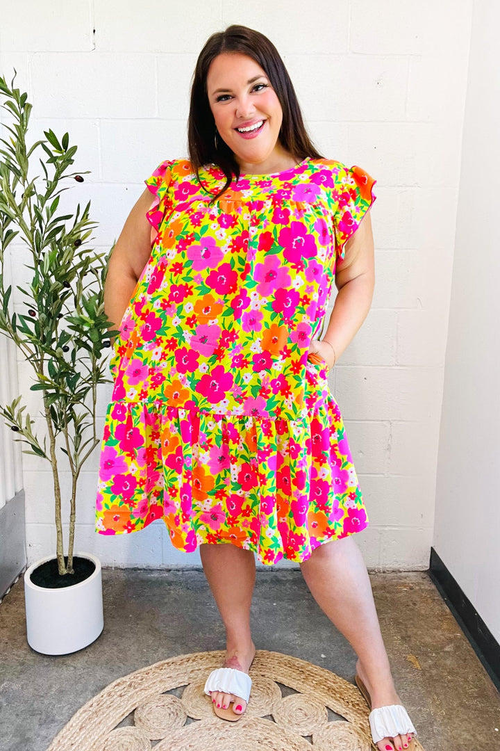 Summer Lovin' Floral Tiered Dress - Joy & Country