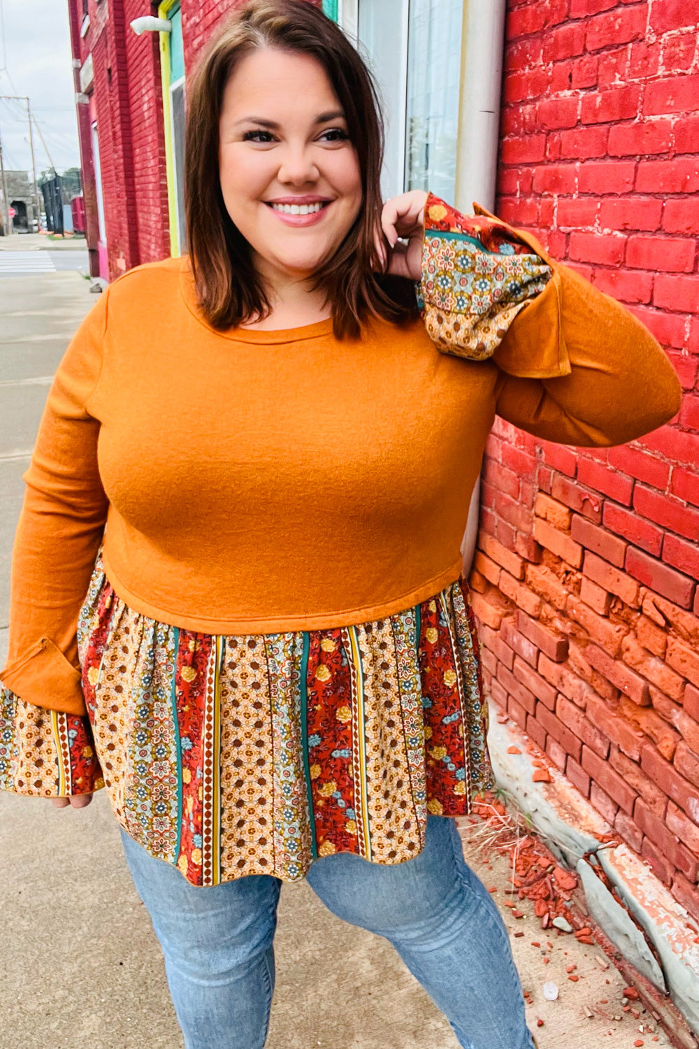 Fall-ing For You Babydoll Top