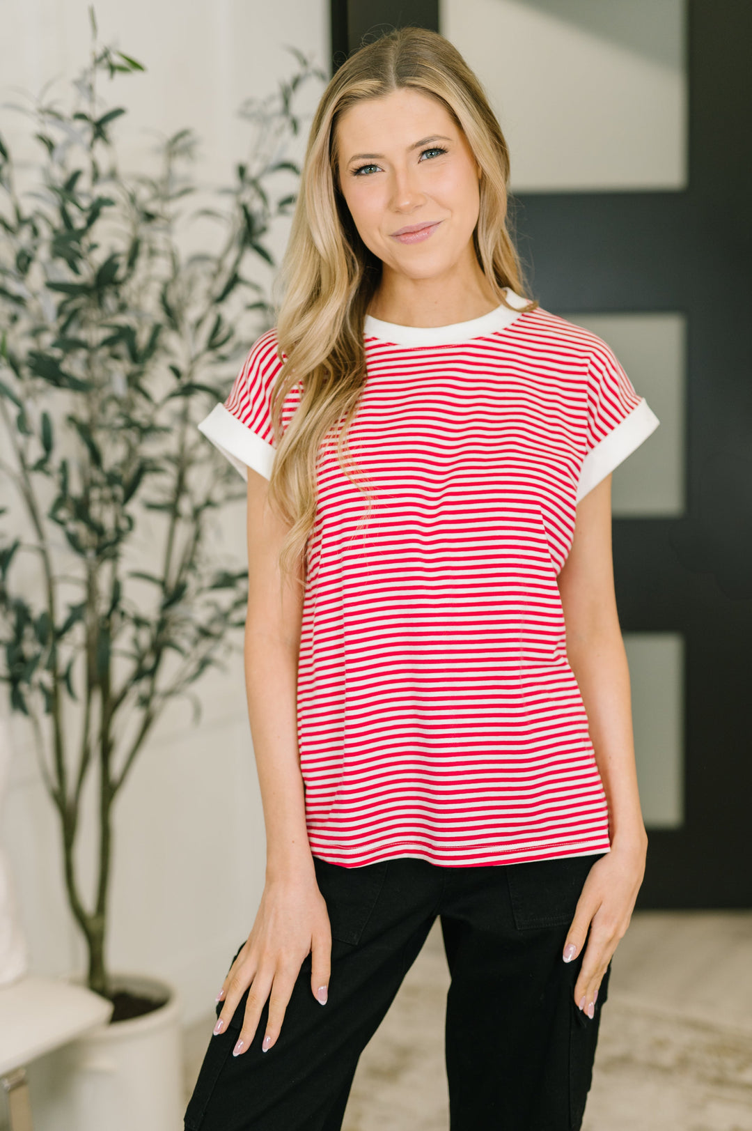 I Wouldn't Mind Short Sleeve Top in Ruby   Womens Joy & Country