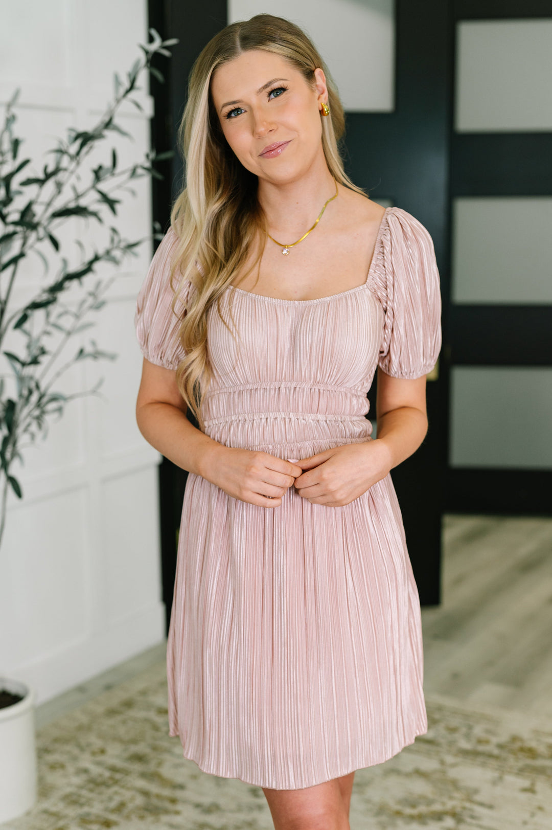 It's For the Aesthetic Balloon Sleeve Dress   Dresses Joy & Country