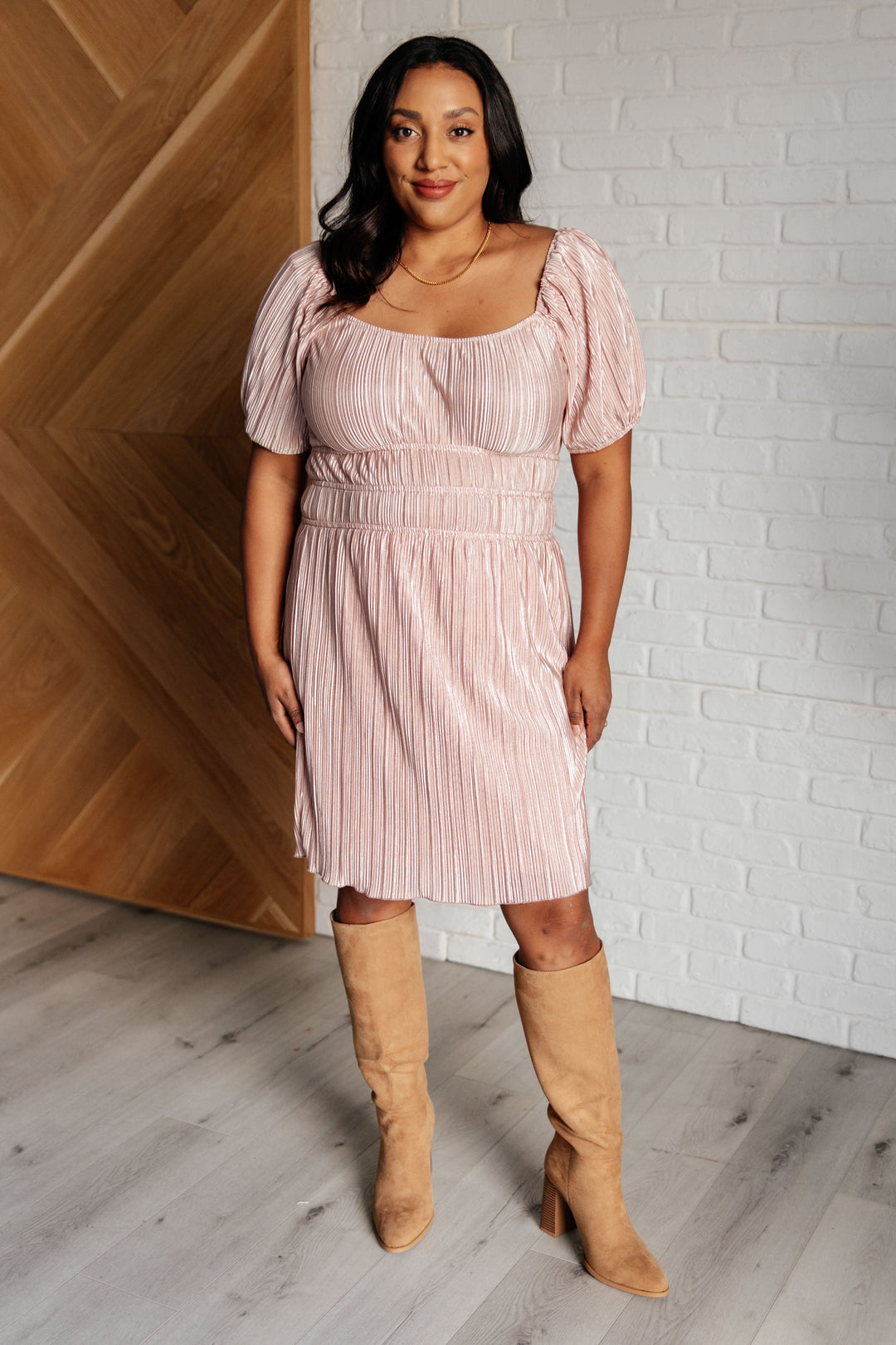 It's For the Aesthetic Balloon Sleeve Dress   Dresses Joy & Country