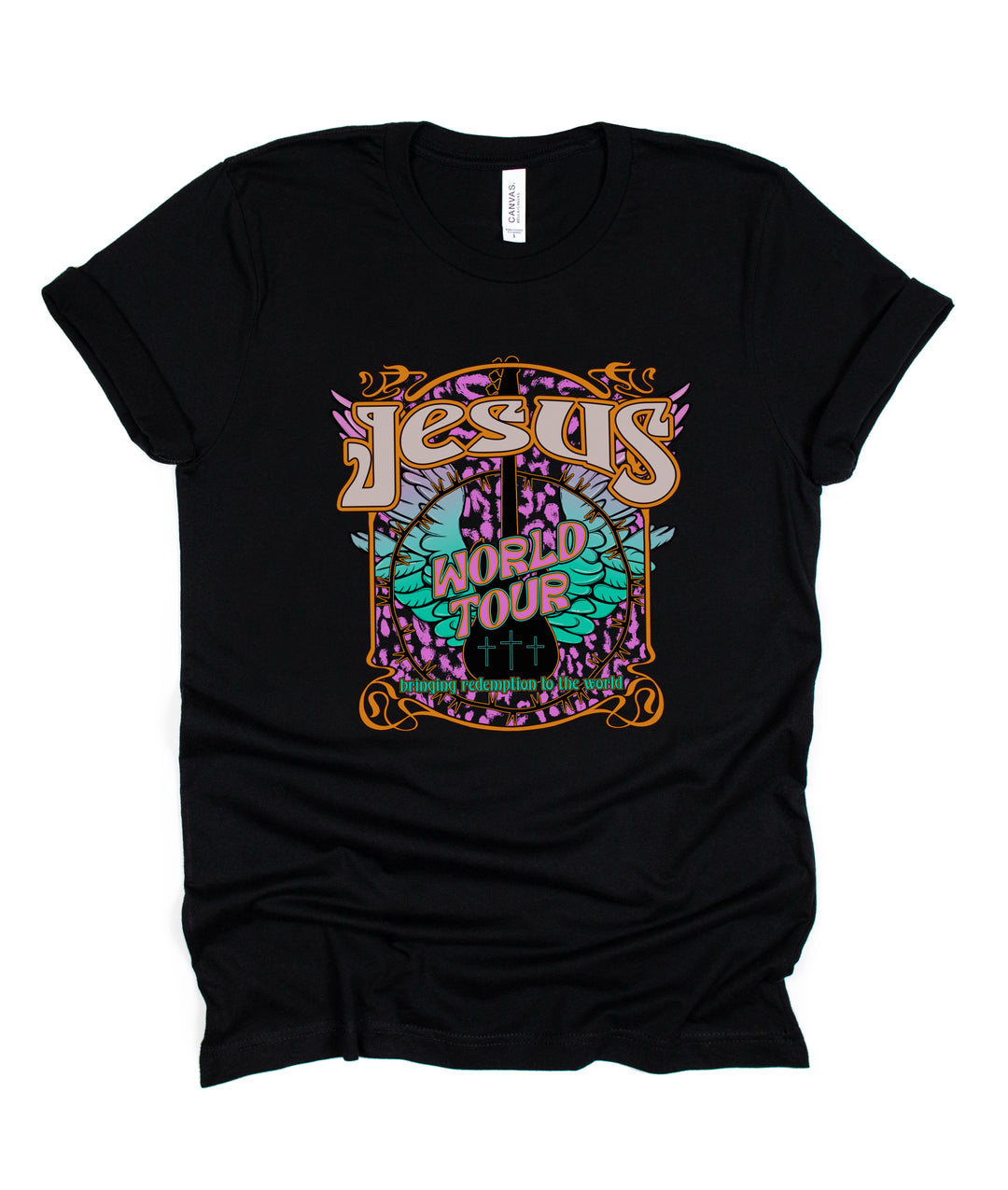 Jesus World Tour - Bringing Redemption To The World - Unisex Crew-Neck Tee