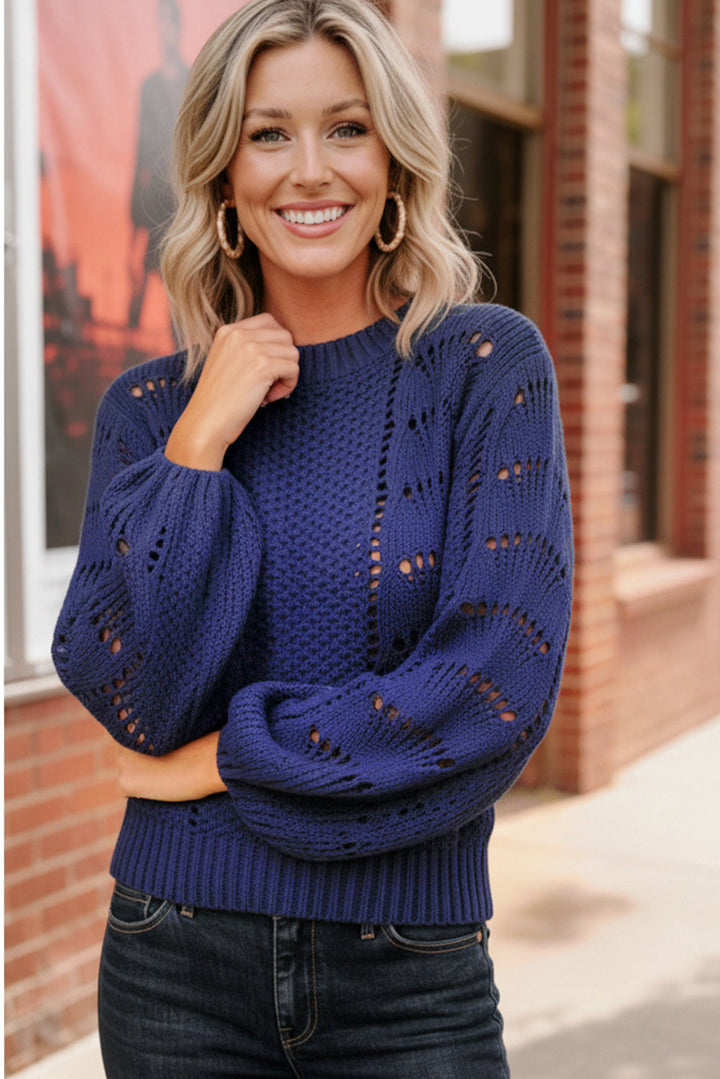 Blue Skies Crochet Pullover    Joy & Country