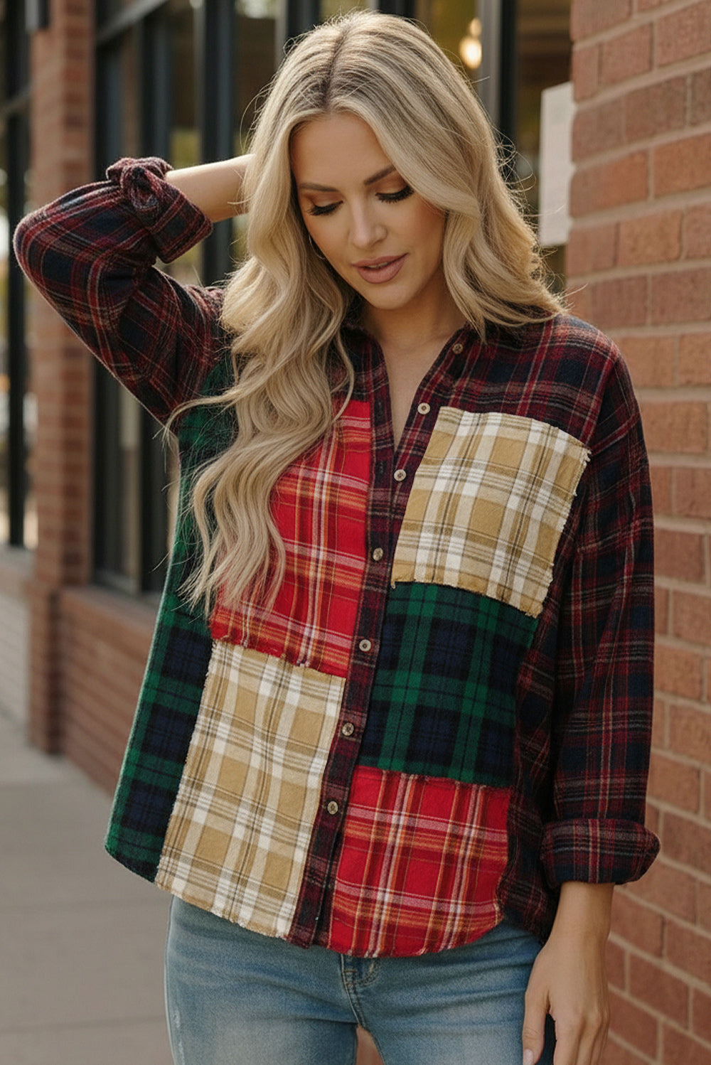 All the Plaids Button Up    Joy & Country