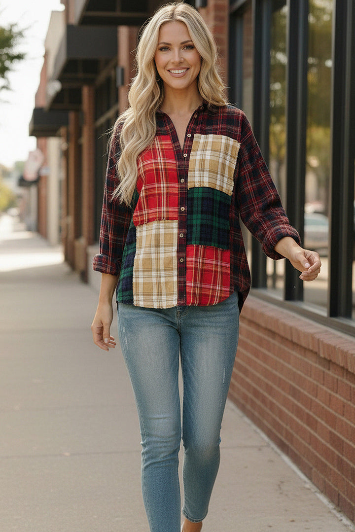 All the Plaids Button Up    Joy & Country