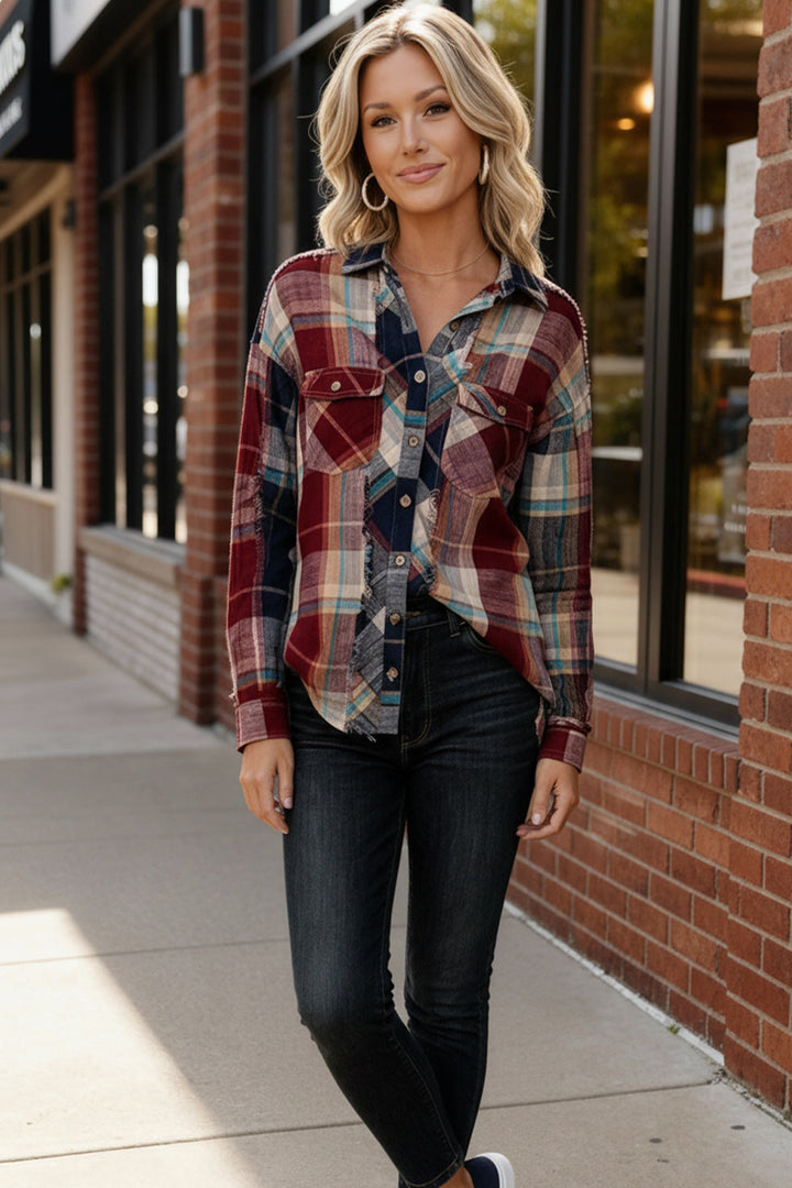 Rustic Remix Flannel Top    Joy & Country