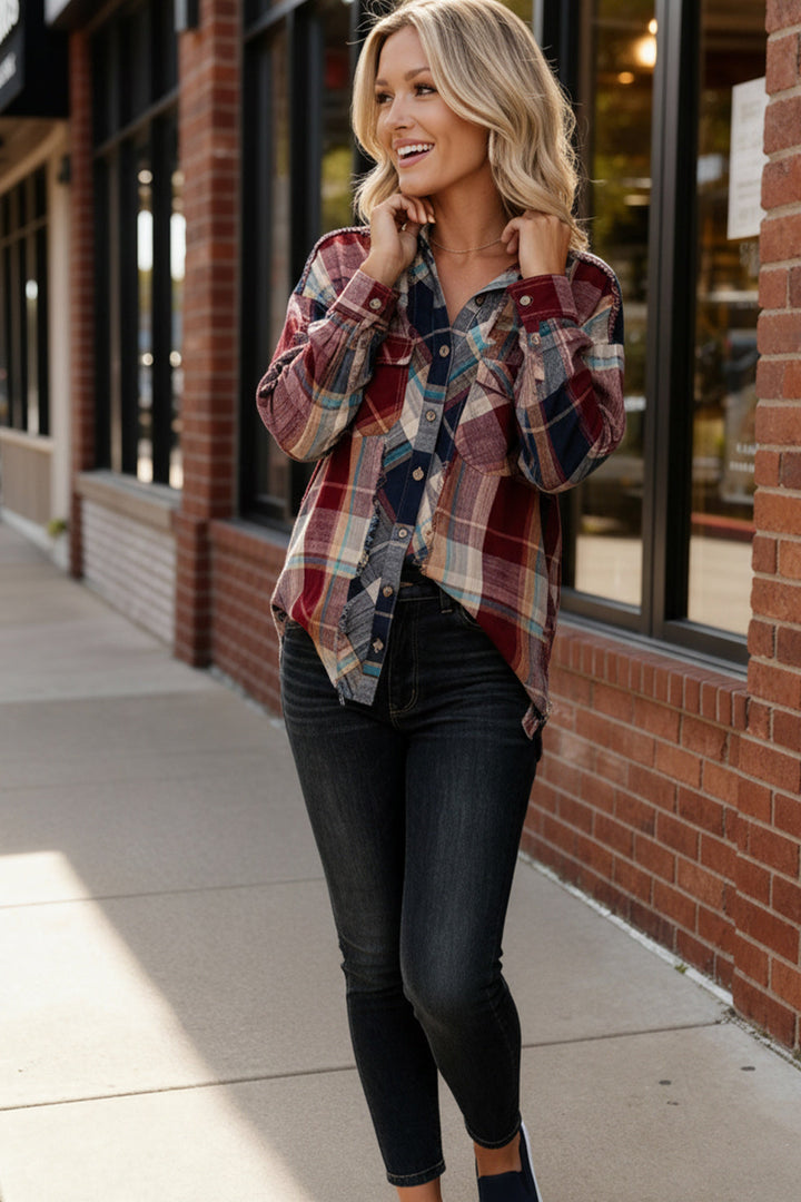 Rustic Remix Flannel Top    Joy & Country