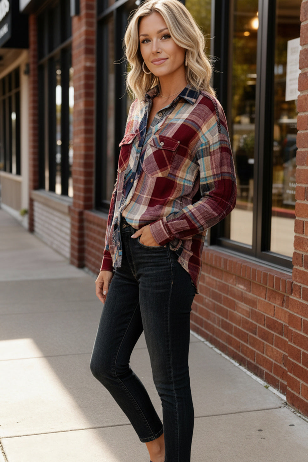 Rustic Remix Flannel Top    Joy & Country
