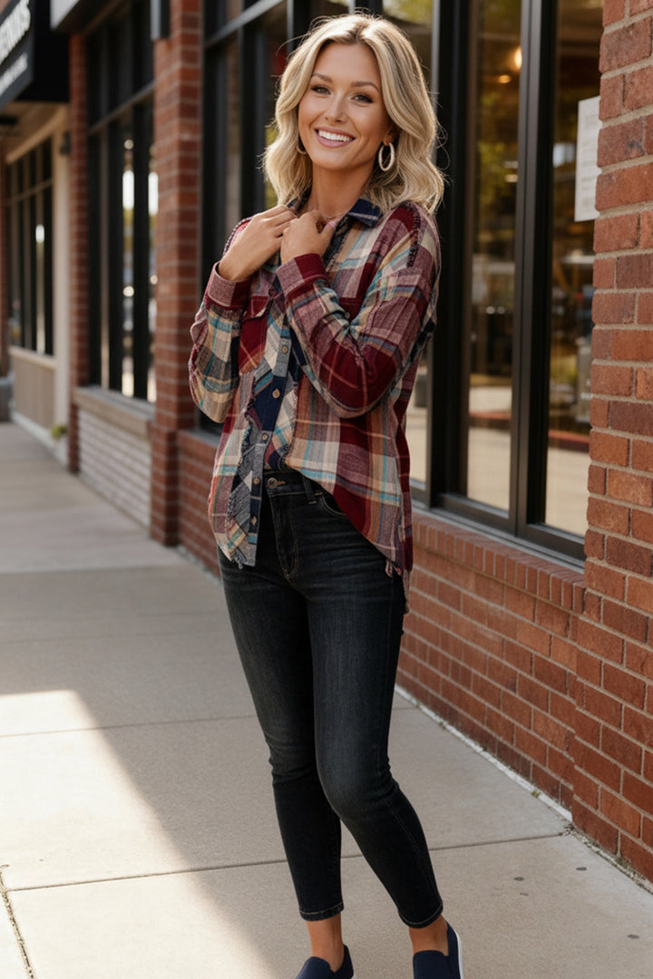 Rustic Remix Flannel Top    Joy & Country