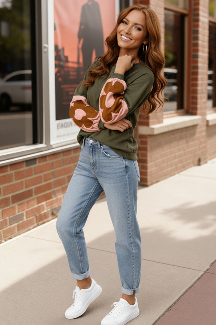 Sweetheart Sleeves Cozy Sweatshirt    Joy & Country