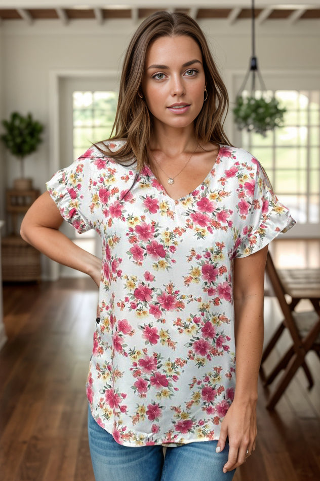 Fun Touch Floral Top