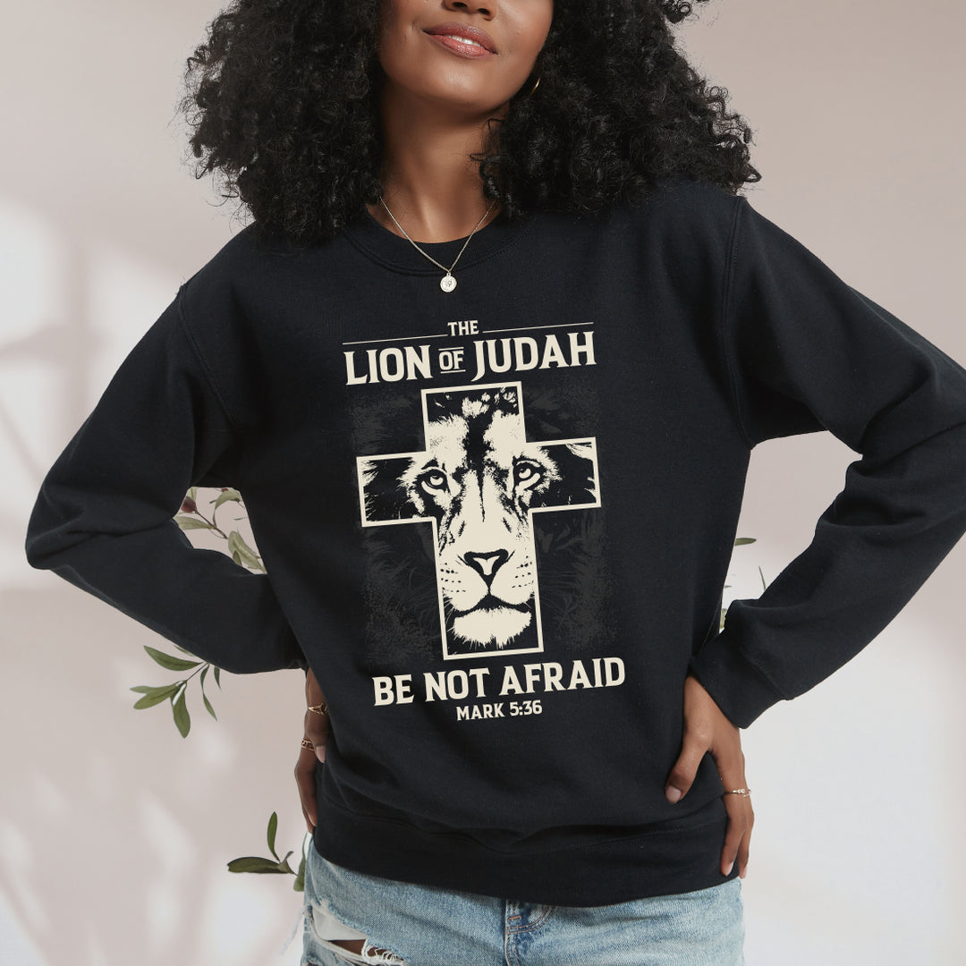 Lion of Judah: Be Not Afraid - Unisex Crew-Neck Sweatshirt
