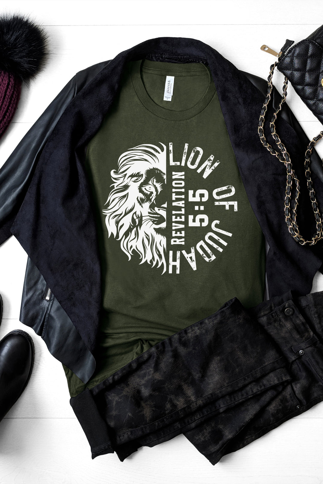 Lion Of Judah Revelation 5:5 - Unisex Crew-Neck Tee - Joy & Country