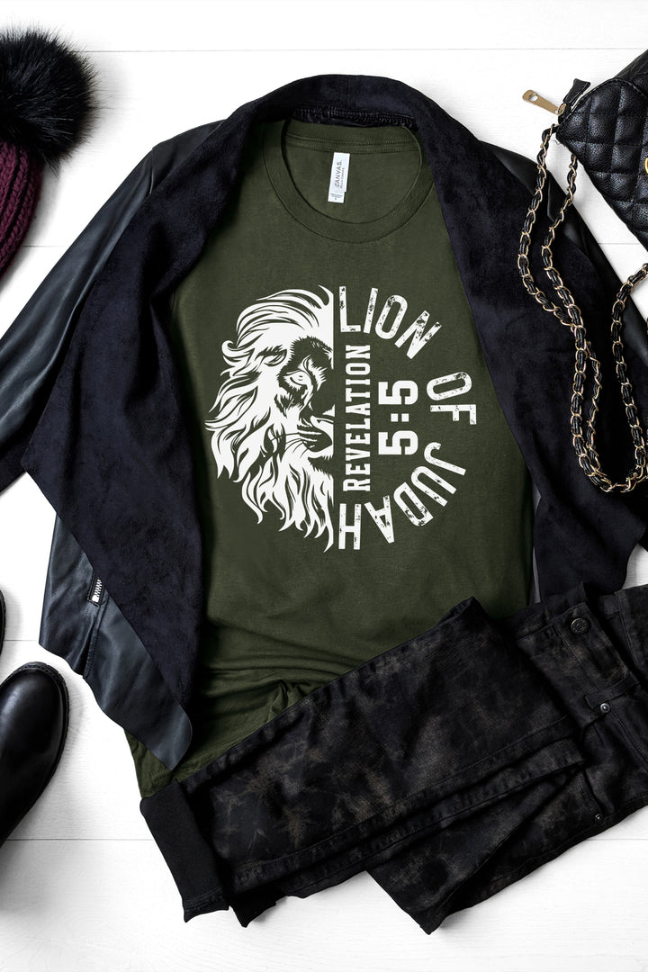 Lion Of Judah Revelation 5:5 - Unisex Crew-Neck Tee - Joy & Country