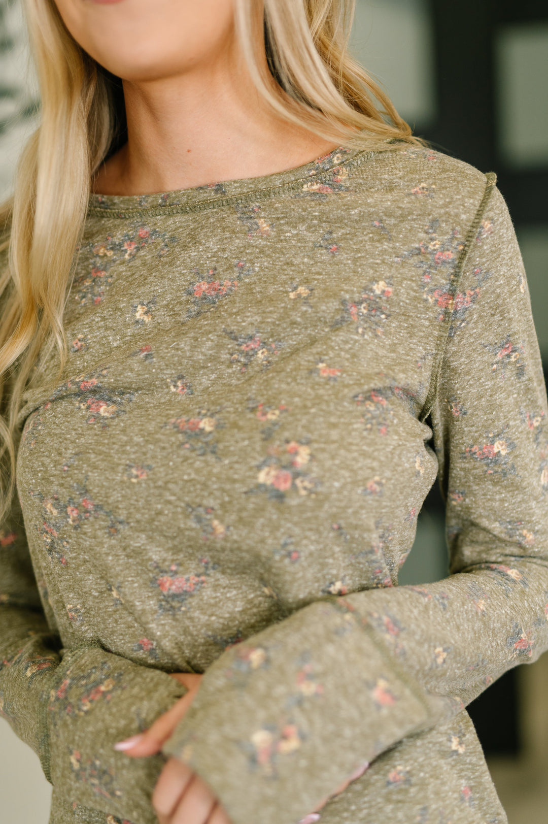 Literally Obsessed with Me Long Sleeve Top in Olive   Womens Joy & Country