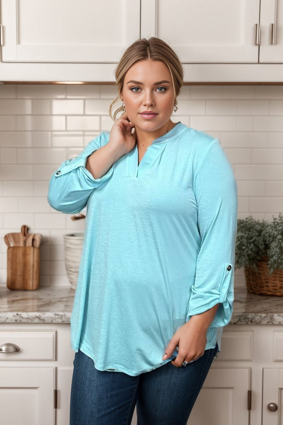 Easy Style Top - Neon Blue