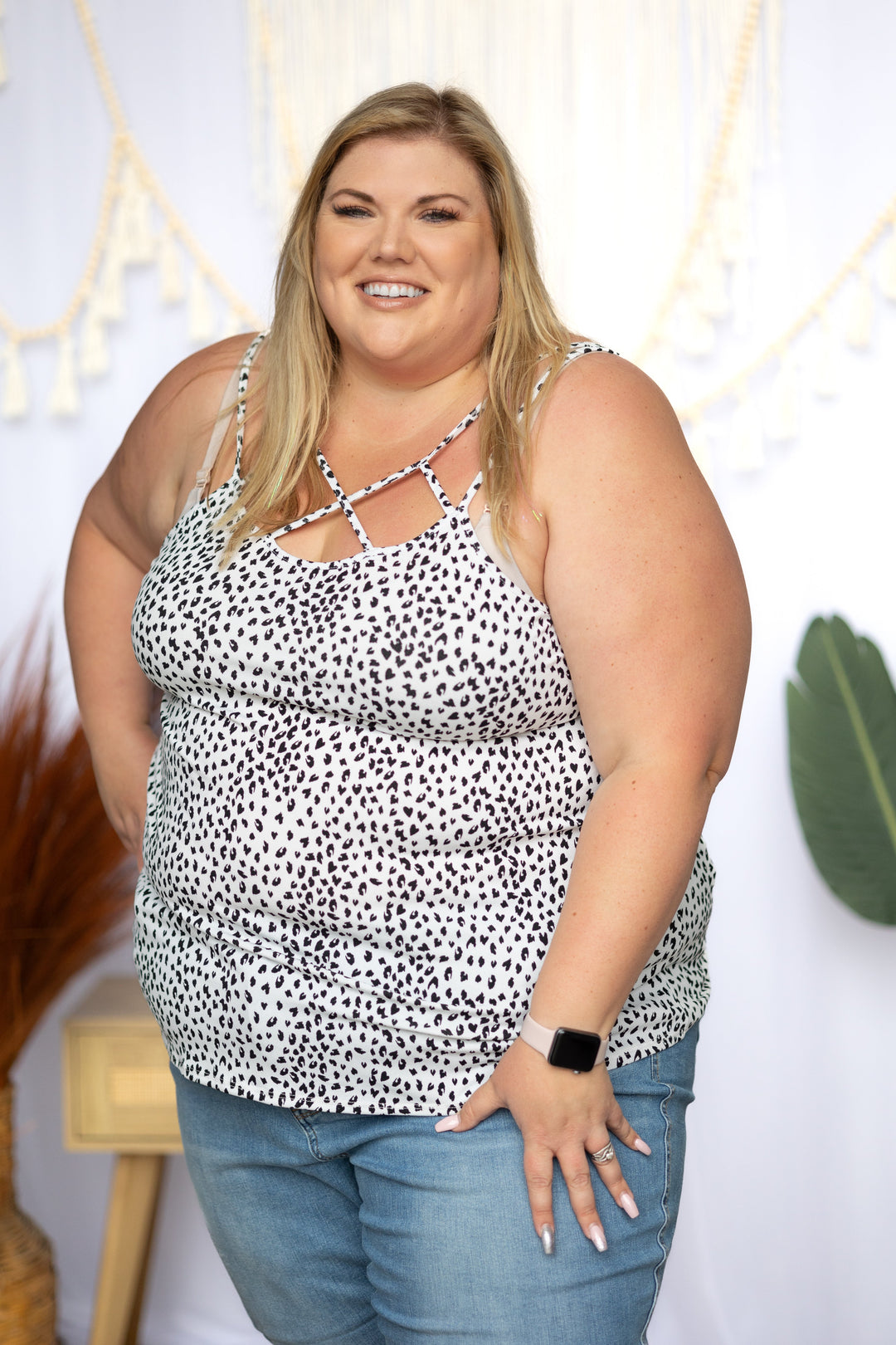 Speckled Sleeveless Top