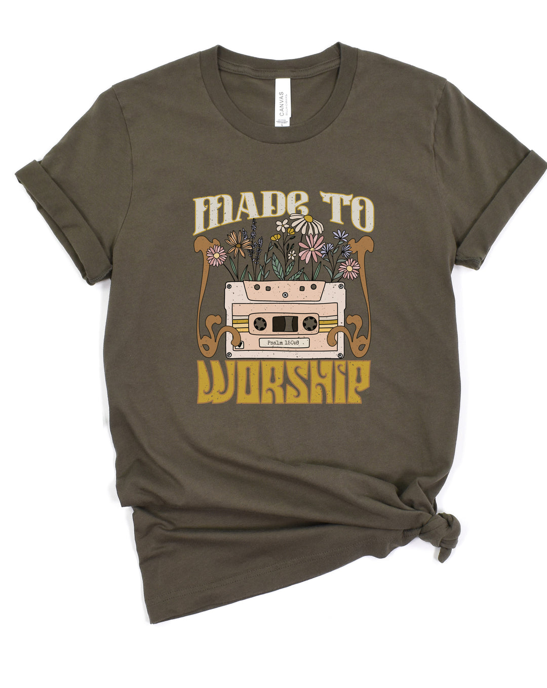 Made To Worship Retro - Unisex Crew-Neck Tee - Joy & Country