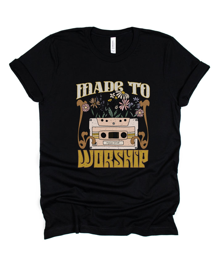 Made To Worship Retro - Unisex Crew-Neck Tee - Joy & Country