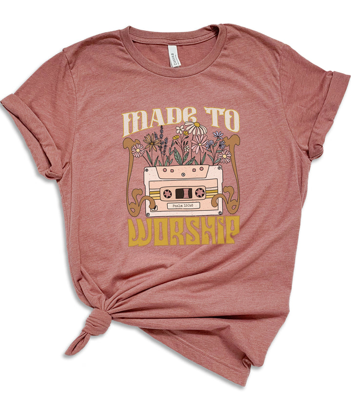 Made To Worship Retro - Unisex Crew-Neck Tee - Joy & Country