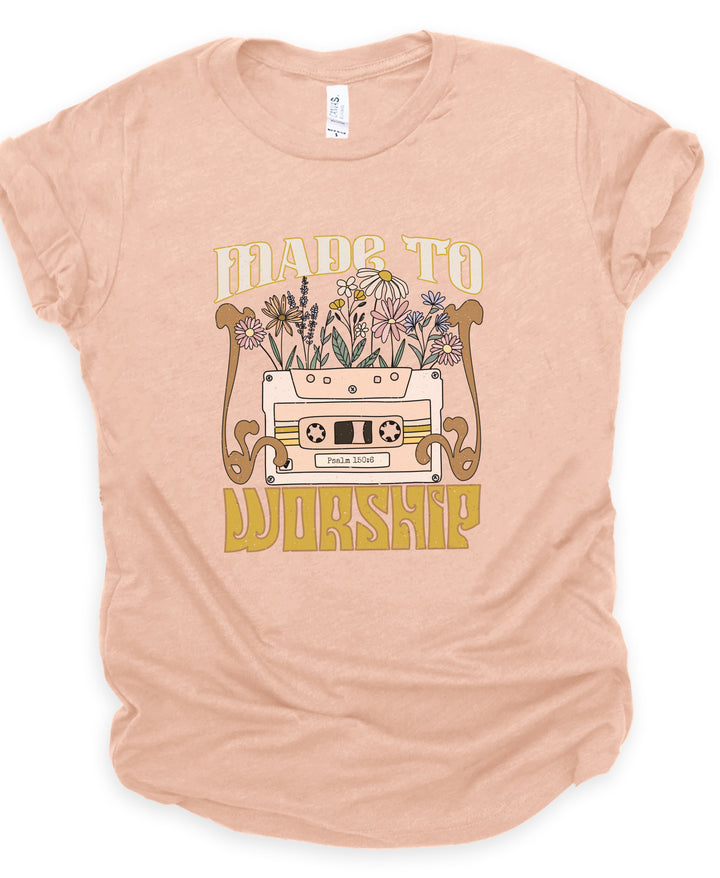 Made To Worship Retro - Unisex Crew-Neck Tee - Joy & Country