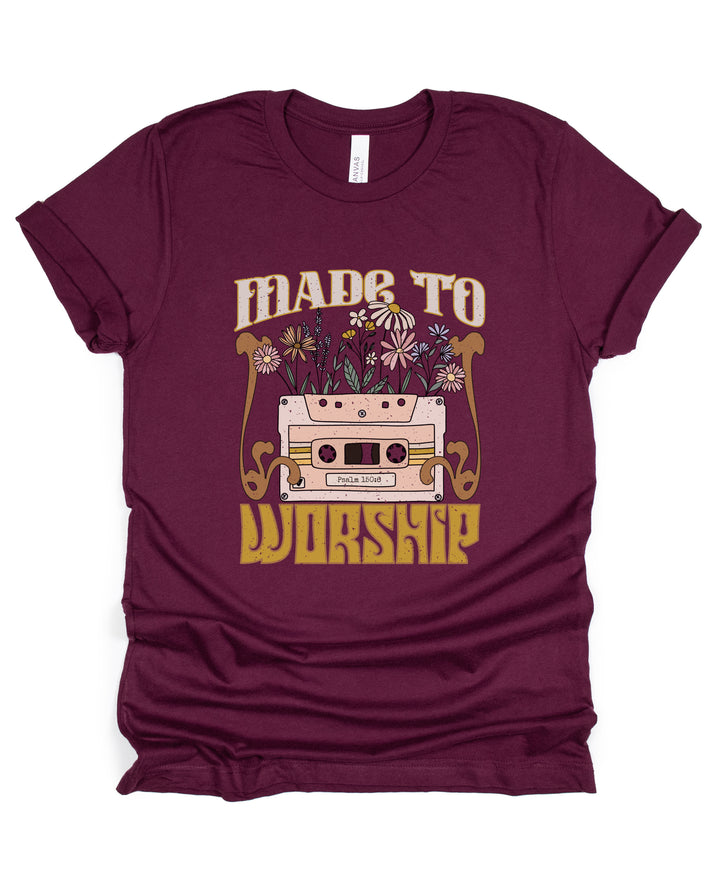 Made To Worship Retro - Unisex Crew-Neck Tee - Joy & Country