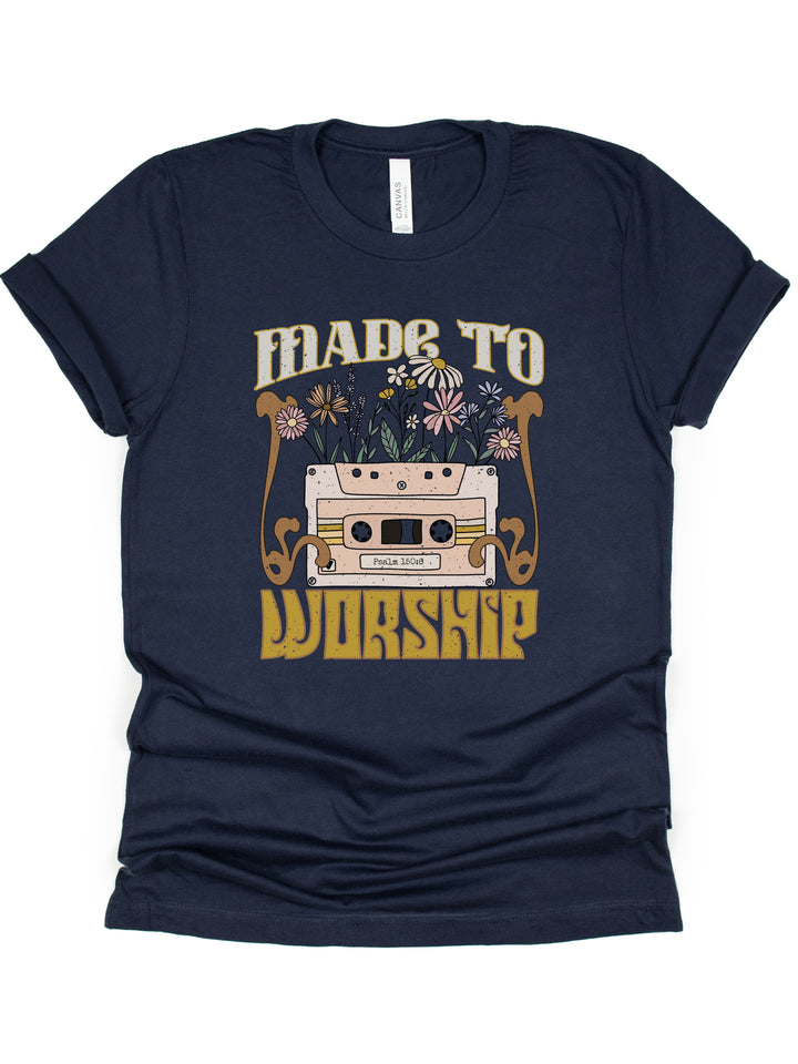 Made To Worship Retro - Unisex Crew-Neck Tee - Joy & Country