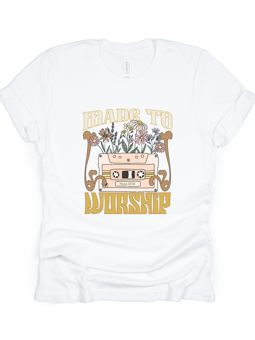 Made To Worship Retro - Unisex Crew-Neck Tee - Joy & Country