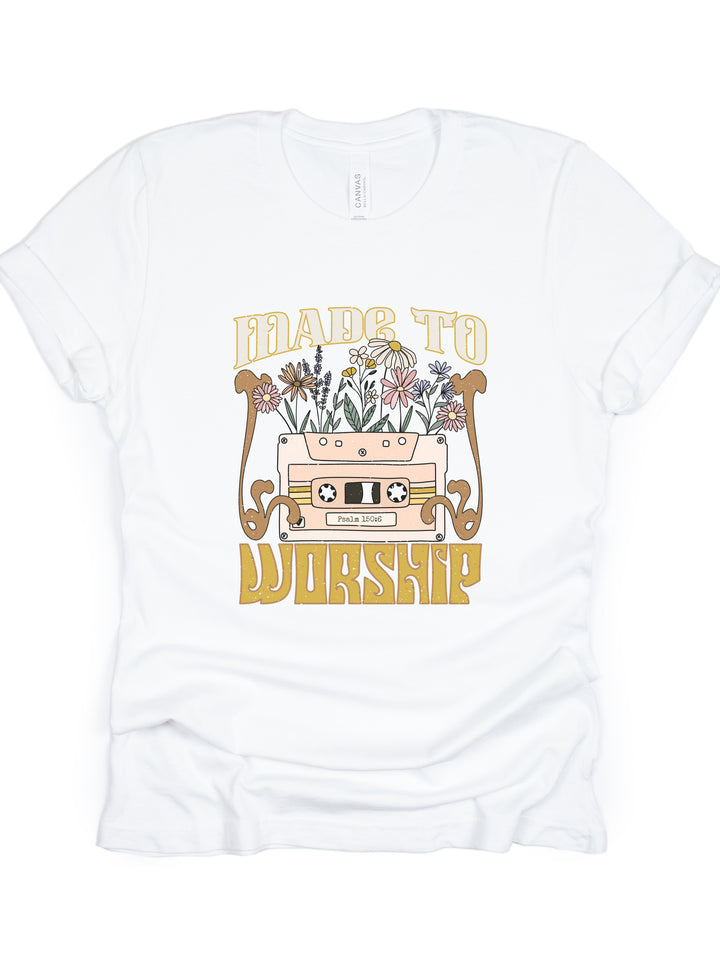 Made To Worship Retro - Unisex Crew-Neck Tee - Joy & Country