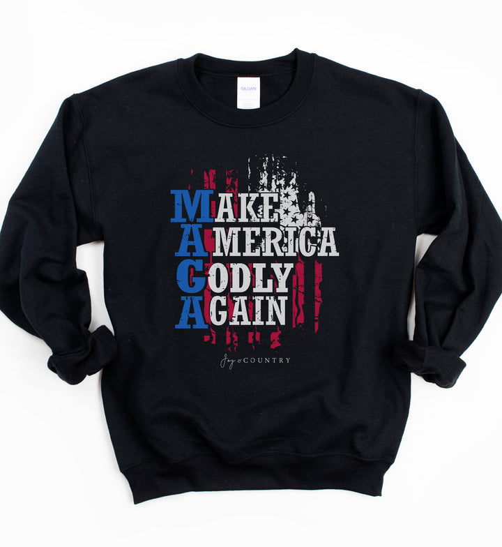Make America Godly Again - Unisex Crew-Neck Sweatshirt