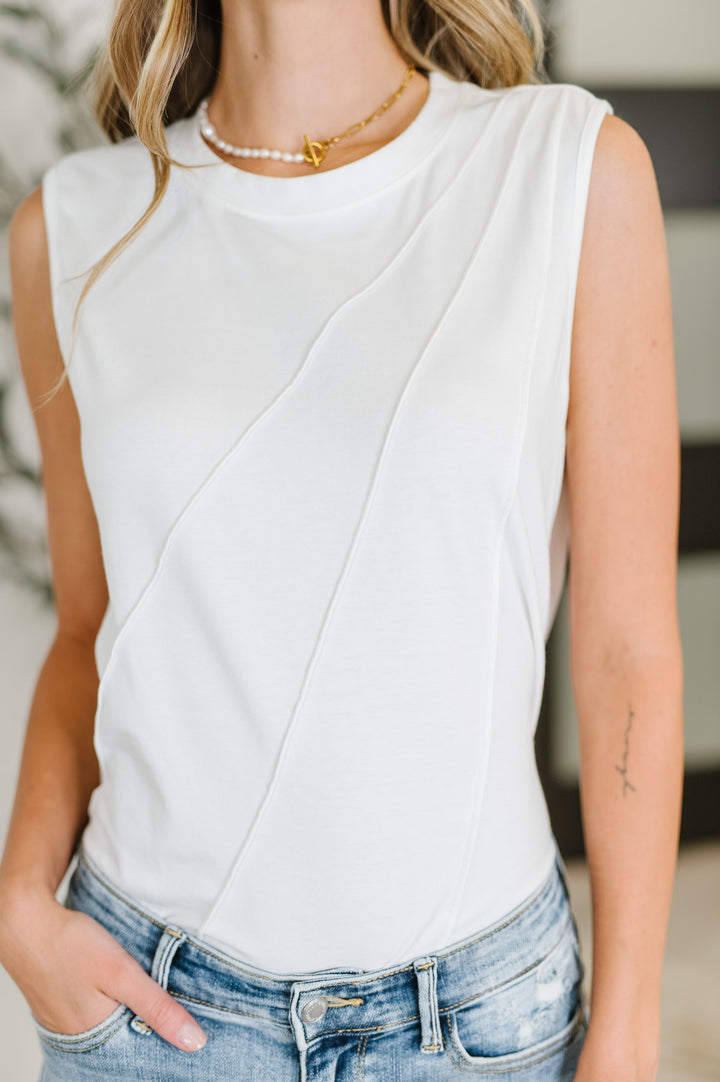 Style Upgrade Sleeveless Top - White - Joy & Country