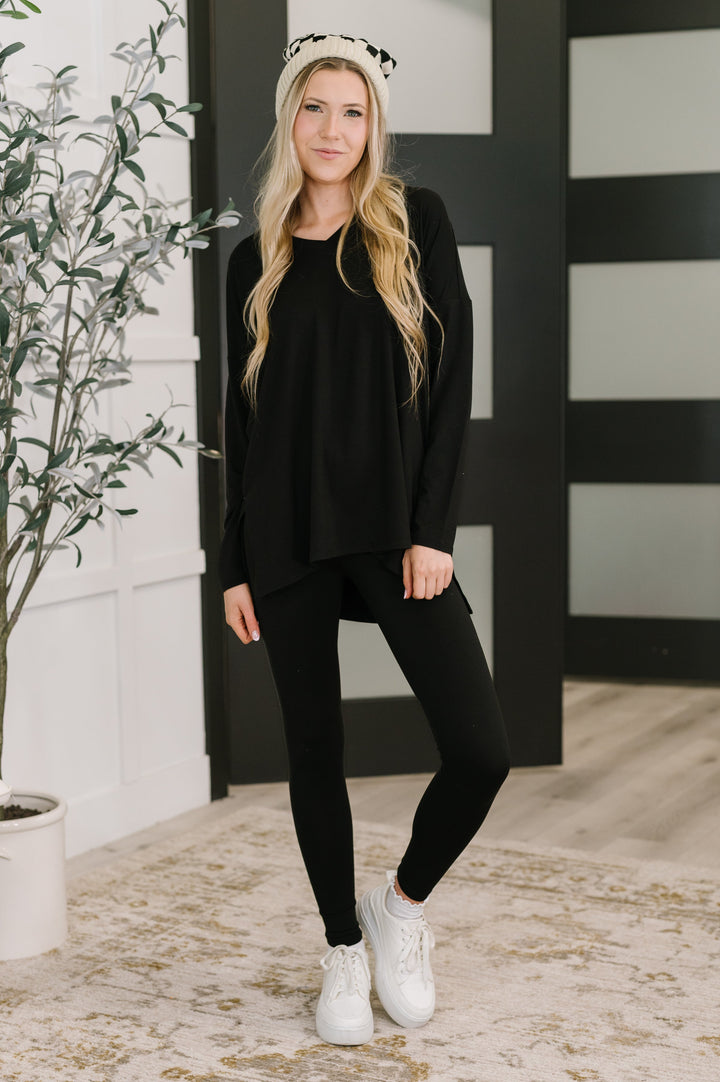 Next to Nothing Top and Bottom Set in Black   Womens Joy & Country