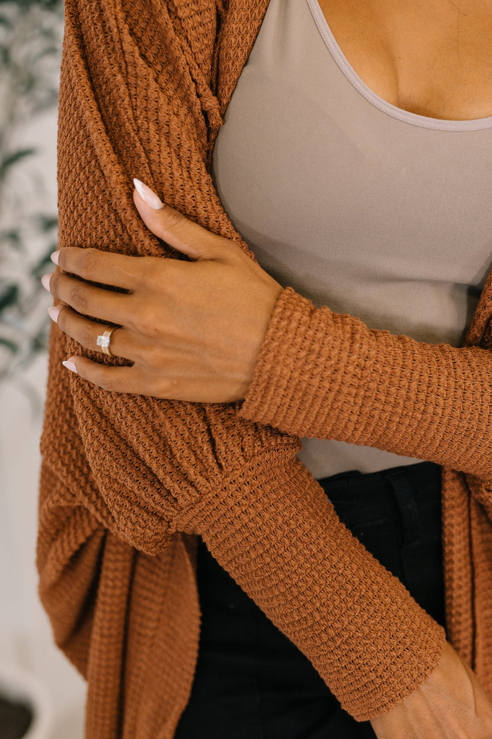 Pamper Travel Hooded Cardigan in Chestnut   Womens Joy & Country