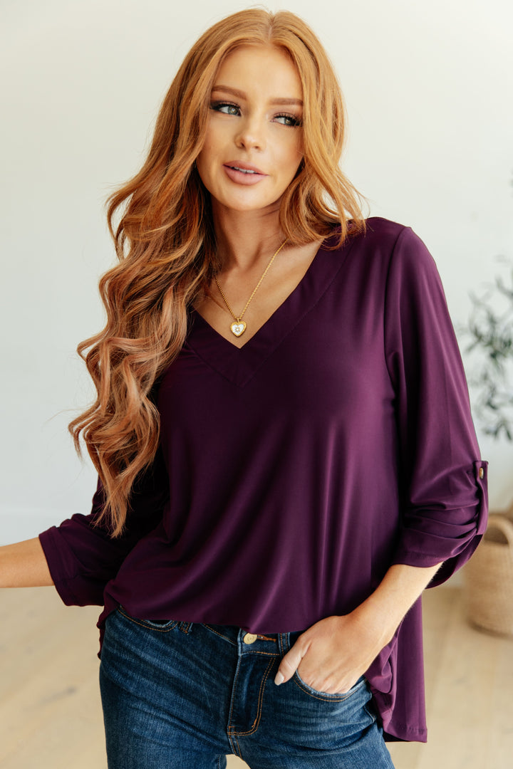 Made You Look V-Neck Top